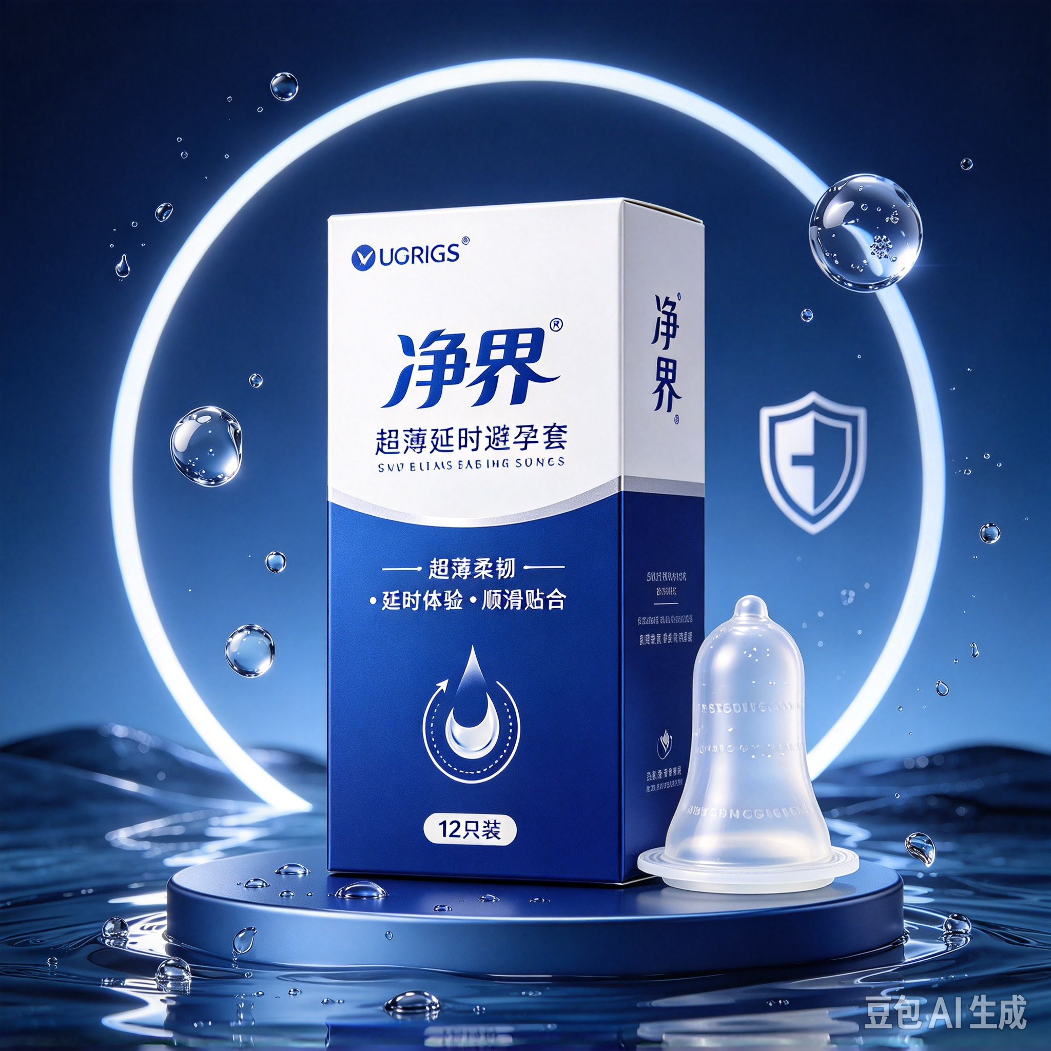 超薄避孕套 001系列 10只装 透明质酸润滑