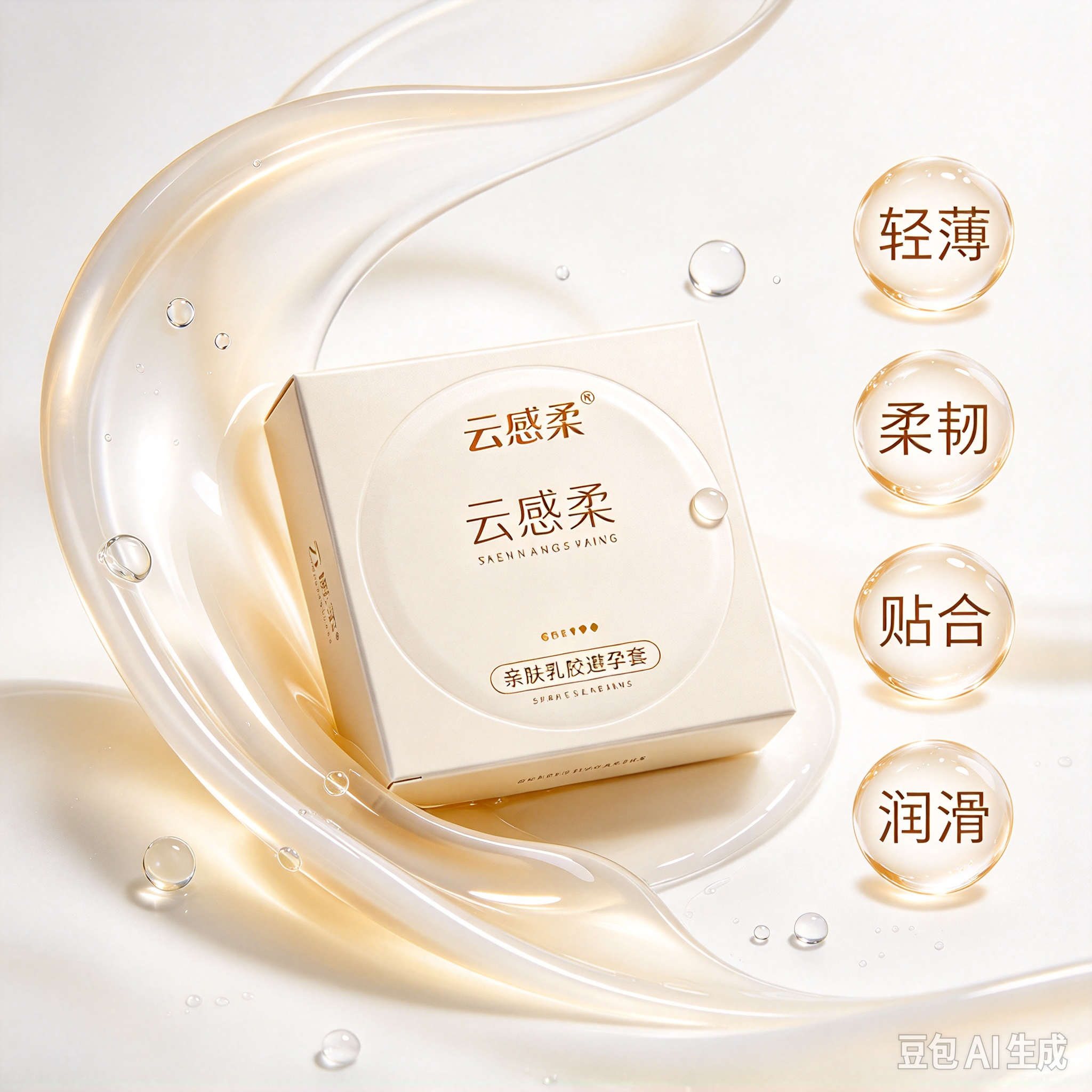 云感001 水润超薄避孕套 10只装 玻尿酸润滑